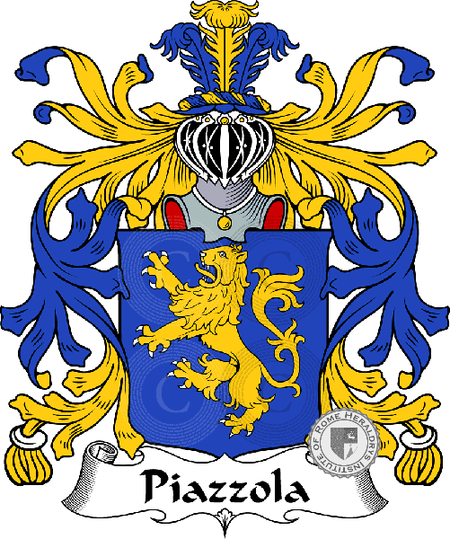 Coat of arms of family Piazzola