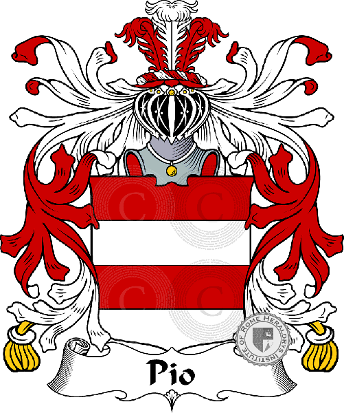 Coat of arms of family Pio