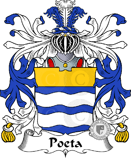 Coat of arms of family Poeta