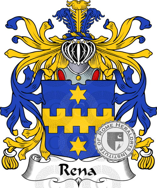 Coat of arms of family Rena