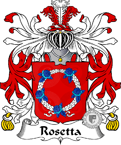 Coat of arms of family Rosetta
