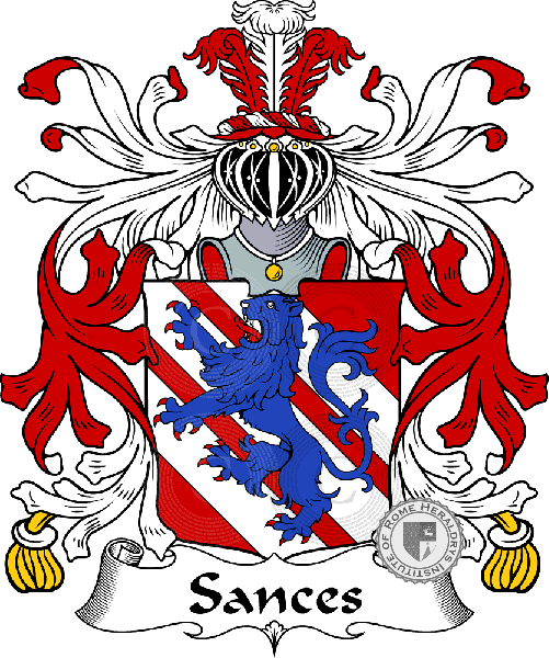 Coat of arms of family Sances