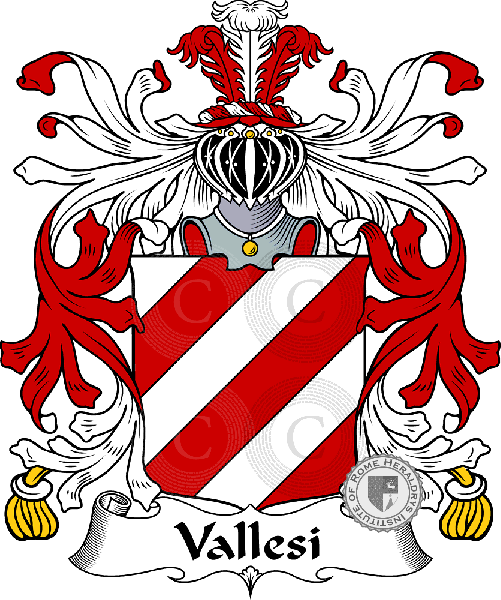 Coat of arms of family Vallesi