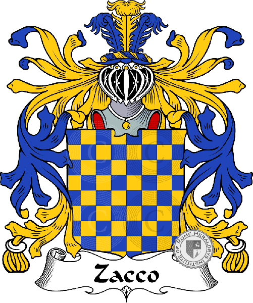 Coat of arms of family Zacco