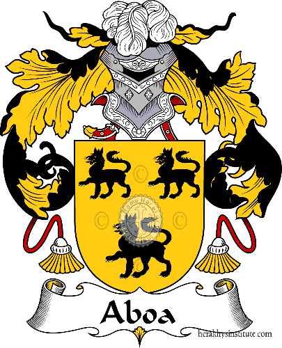 Escudo de la familia Aboa