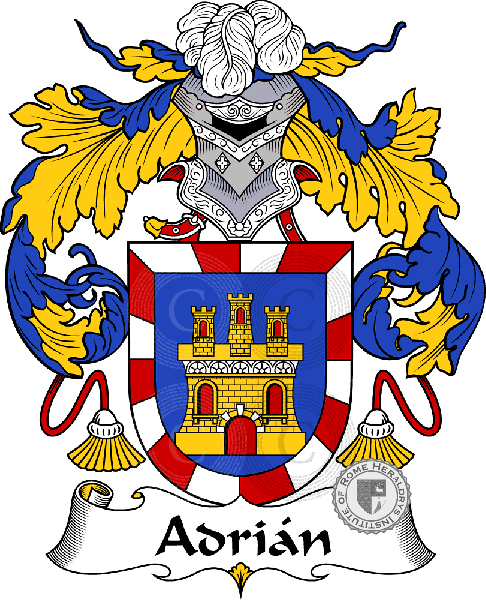 Coat of arms of family Adrián