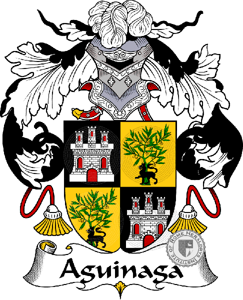 Coat of arms of family Aguinaga