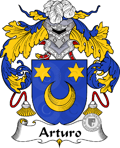 Coat of arms of family Arturo