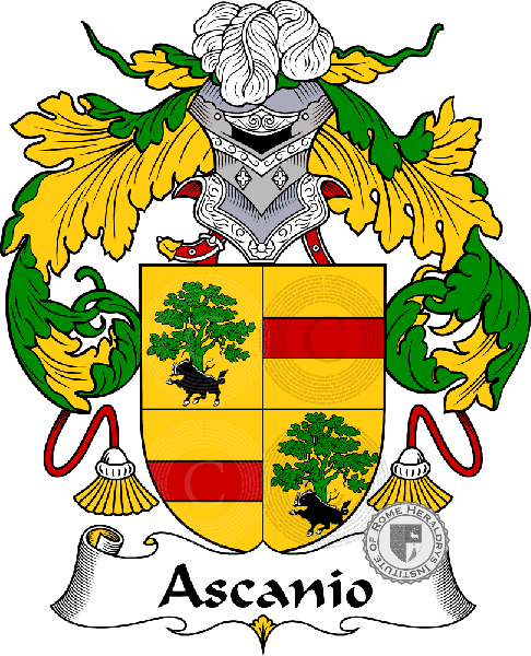 Coat of arms of family Ascanio