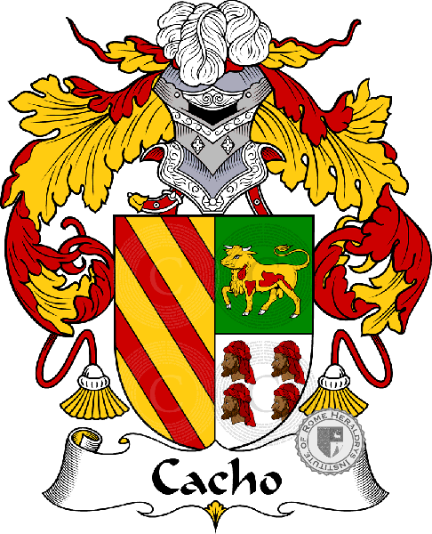 Coat of arms of family Cacho