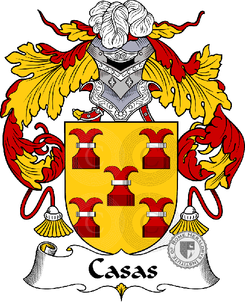 Coat of arms of family Casas