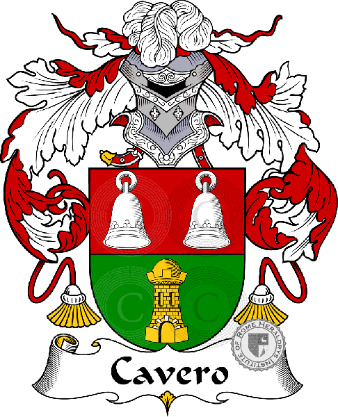 Coat of arms of family Cavero