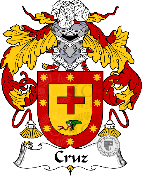Coat of arms of family Cruz