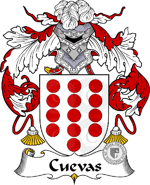 Coat of arms of family Cuevas, Cuevaz, De Cuevas