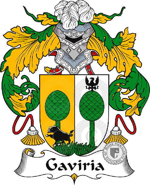Coat of arms of family Gaviria