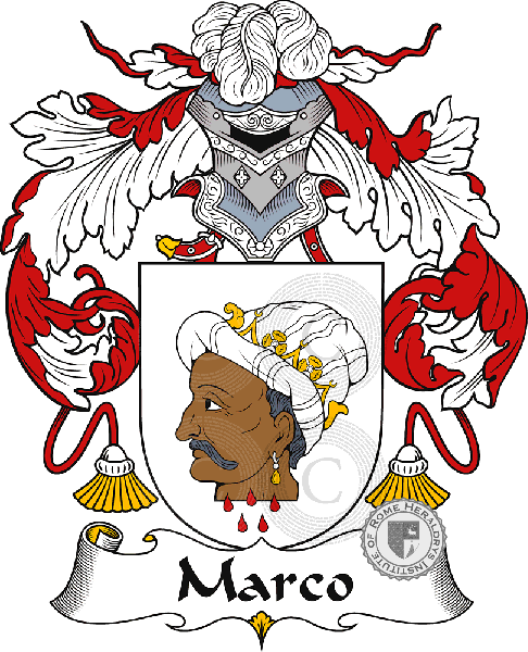 Coat of arms of family Marcó