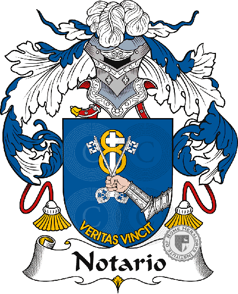 Coat of arms of family Notario