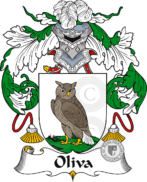 Coat of arms of family Oliva