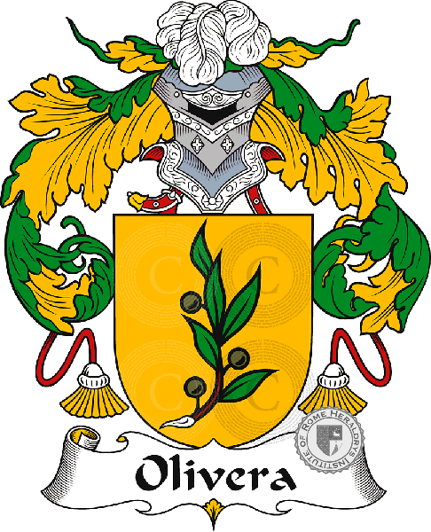 Coat of arms of family Olivera