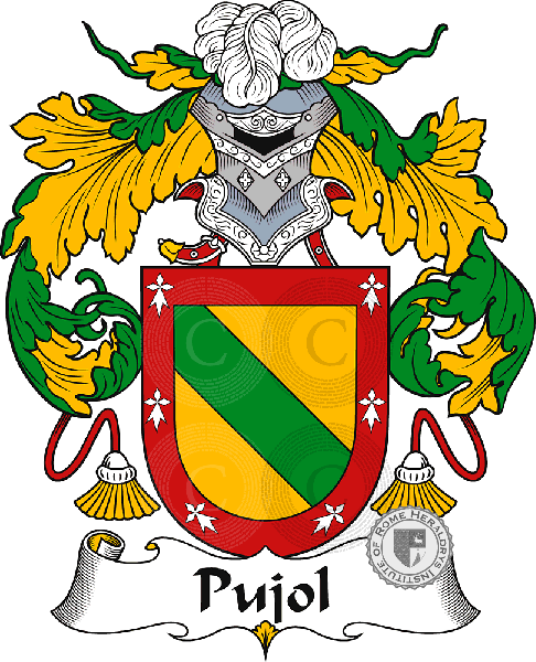 Coat of arms of family Pujol