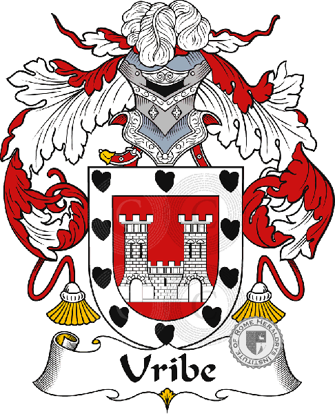 Coat of arms of family Uribe