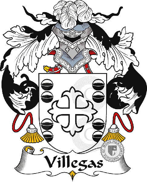 Coat of arms of family Villegas