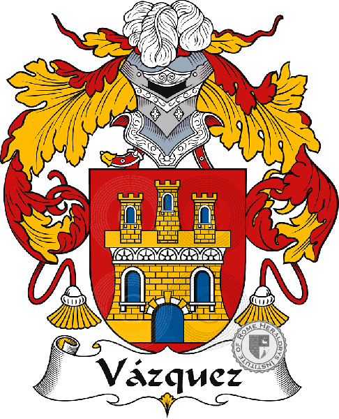 Coat of arms of family Vázquez