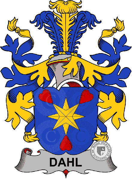 Coat of arms of family Dahl
