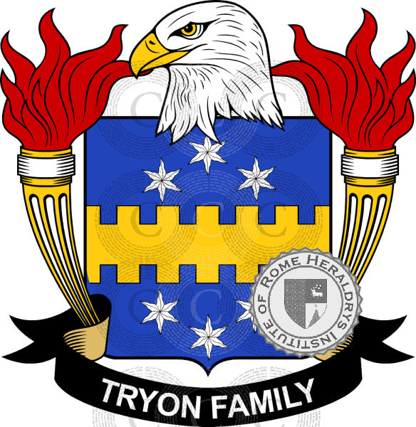 Coat of arms of family Tryon