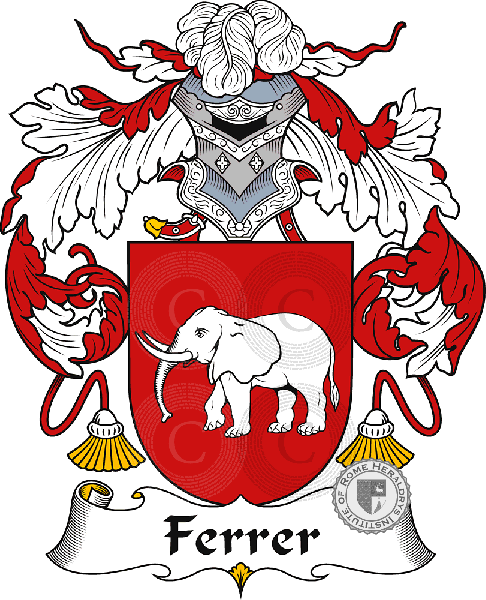 Coat of arms of family Ferrer