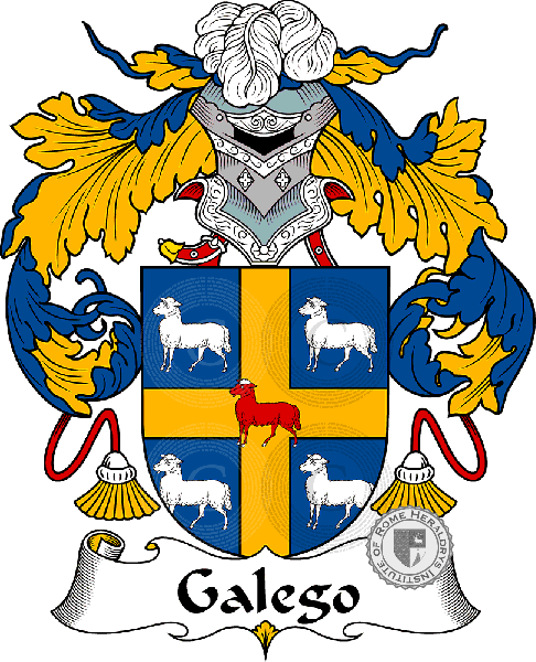 Coat of arms of family Galego