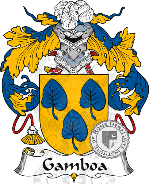 Coat of arms of family Gamboa