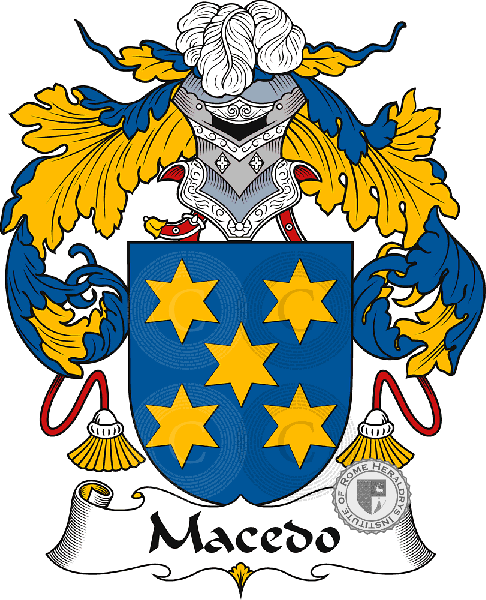 Coat of arms of family Macedo