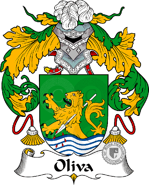 Coat of arms of family Oliva
