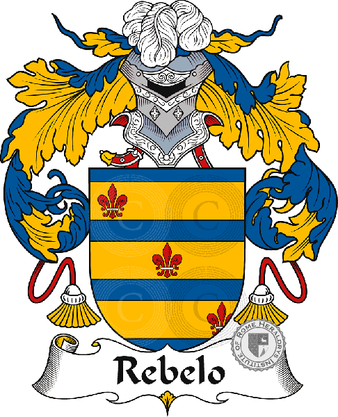 Coat of arms of family Rebelo