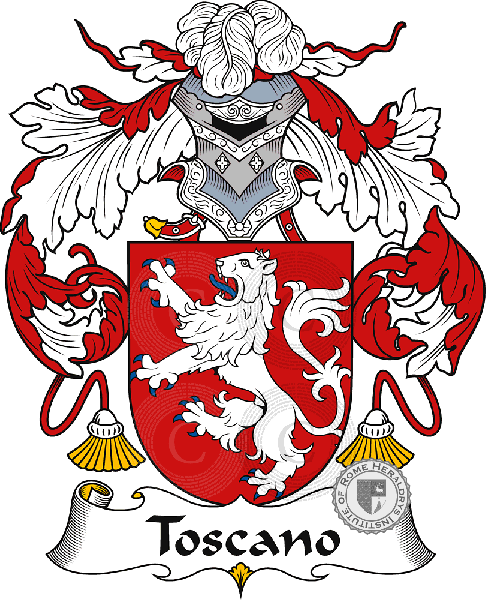 Coat of arms of family Toscano
