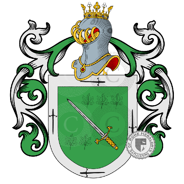 Coat of arms of family Barba