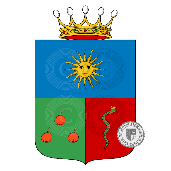 Coat of arms of family Minisini