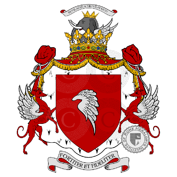 Escudo de la familia Bevilacqua, Bevilaqua, Bevilaqua   ref: 48312