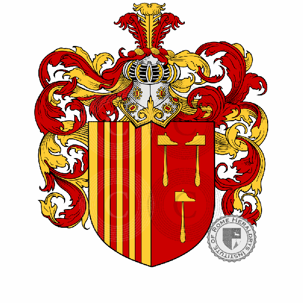 Coat of arms of family Marquett