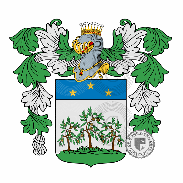 Coat of arms of family Ricciolio