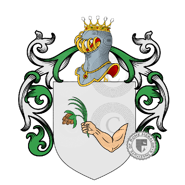 Wappen der Familie Pugnetti