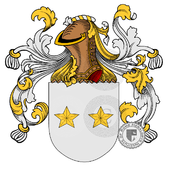 Coat of arms of family Valcácer