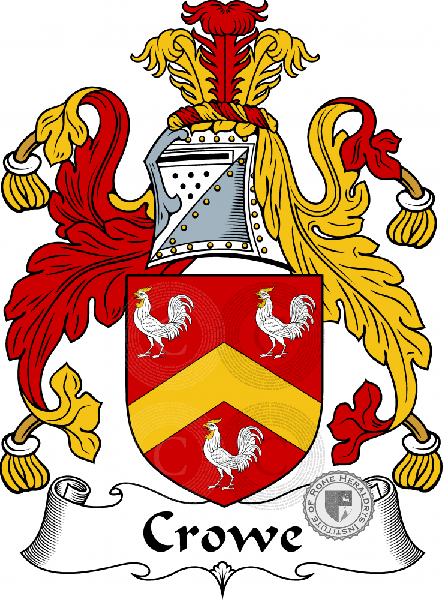 Coat of arms of family Crow , Crowe