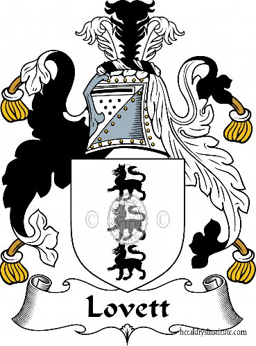 Coat of arms of family Lovet, Lovett