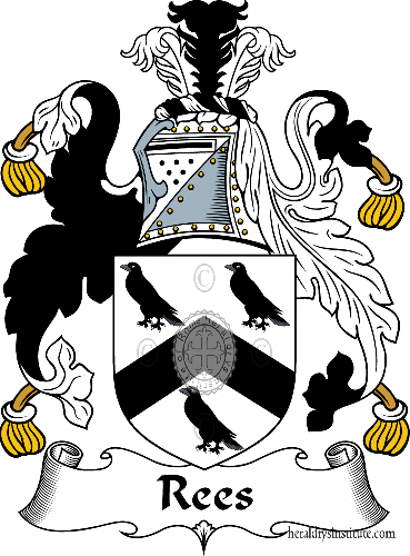 Wappen der Familie Rees, Rhys, Rice