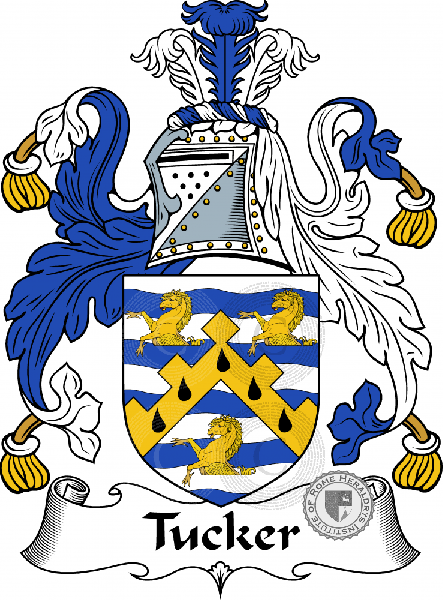 Coat of arms of family Tucker, Tooker
