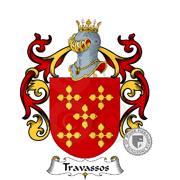 Coat of arms of family Travassos