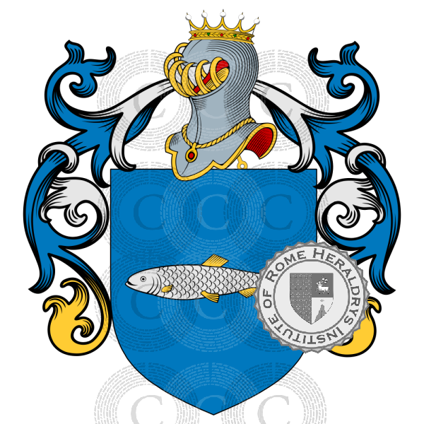 Coat of arms of family Pescatori
