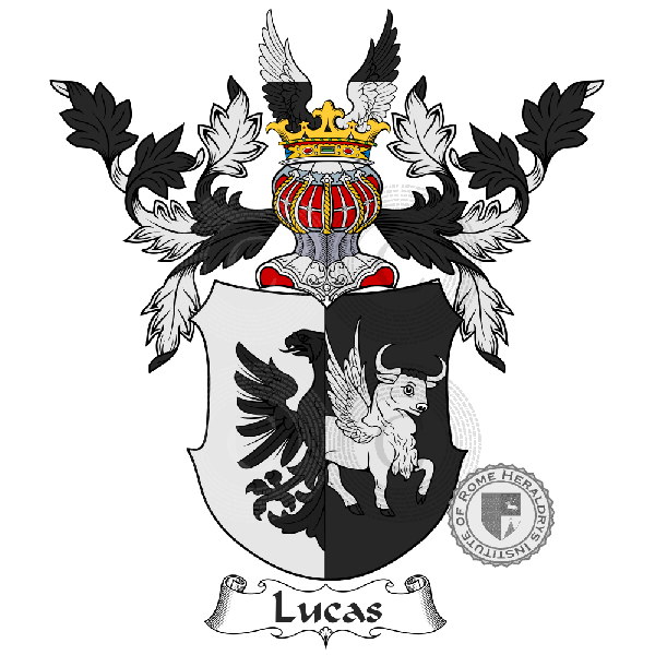 Coat of arms of family Lucas, Lûkes, Lukas, Lucaß
